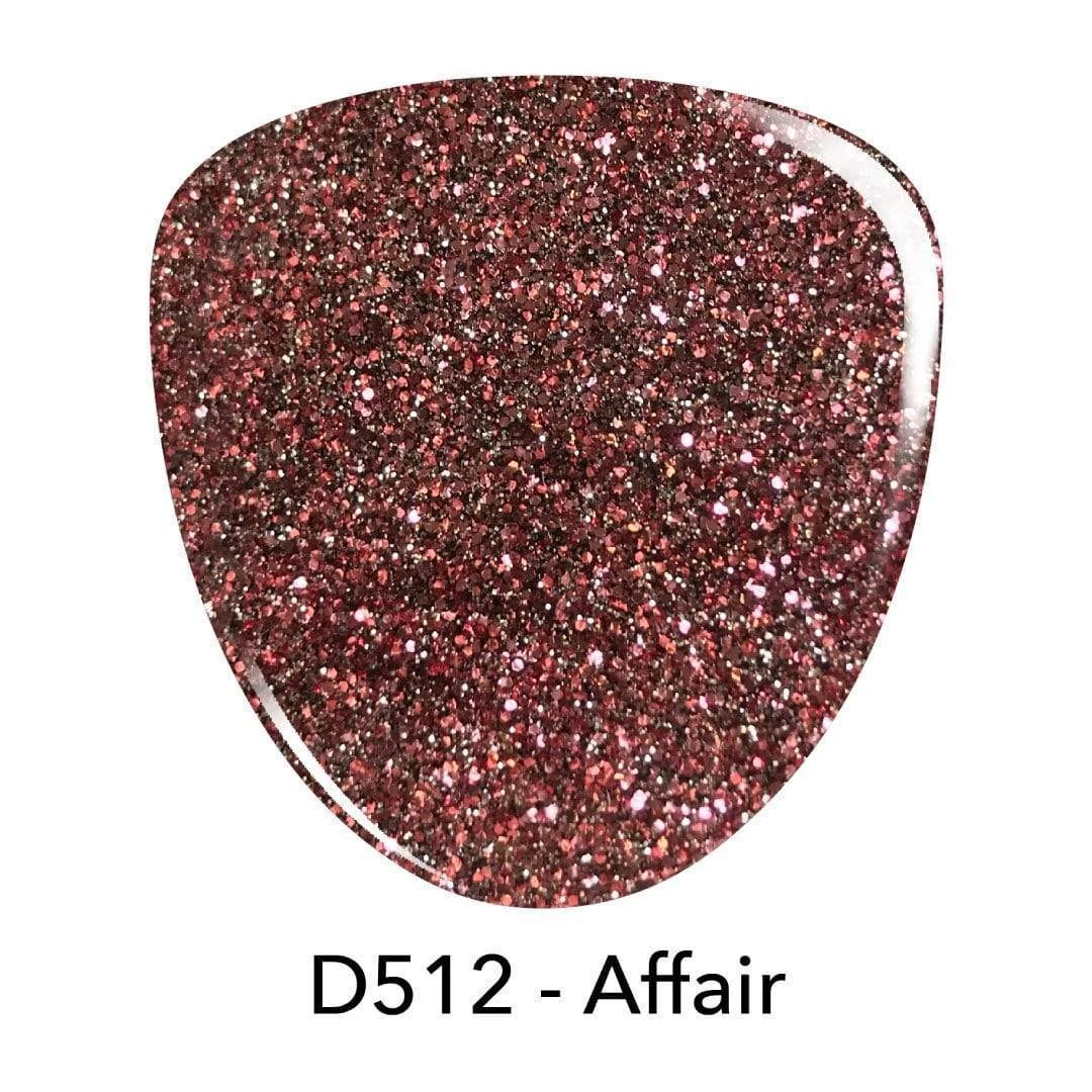 D512 Affair Pink Glitter Dip Powder 4 D512 Affair Pink Glitter Dip Powder - Image 2