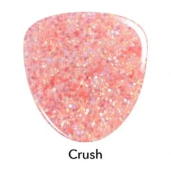 D545 Crush Peach Glitter Dip Powder 6 D545 Crush Peach Glitter Dip Powder -Revel Nail Store revel nail dip powder d545 crush peach glitter dip powder 35084363169990