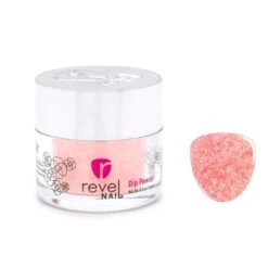 D545 Crush Peach Glitter Dip Powder