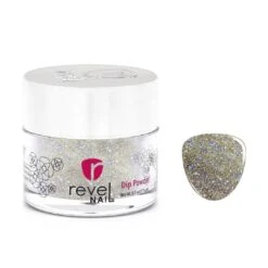 D556 Empire Silver Glitter Dip Powder