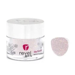 D561 Divine Sheer Pink Glitter Dip Powder