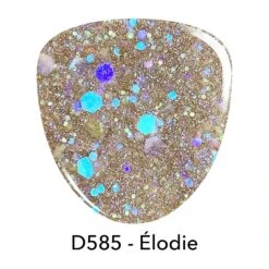 D585 Élodie Gold Shimmer Dip Powder -Revel Nail Store revel nail dip powder d585 elodie 30121212051654