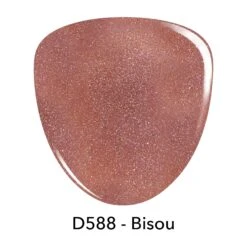 D588 Bisou Pink Glitter Dip Powder -Revel Nail Store revel nail dip powder d588 bisou 34581657256134