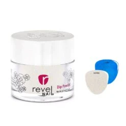 D679 Meringue White Shimmer Dip Powder