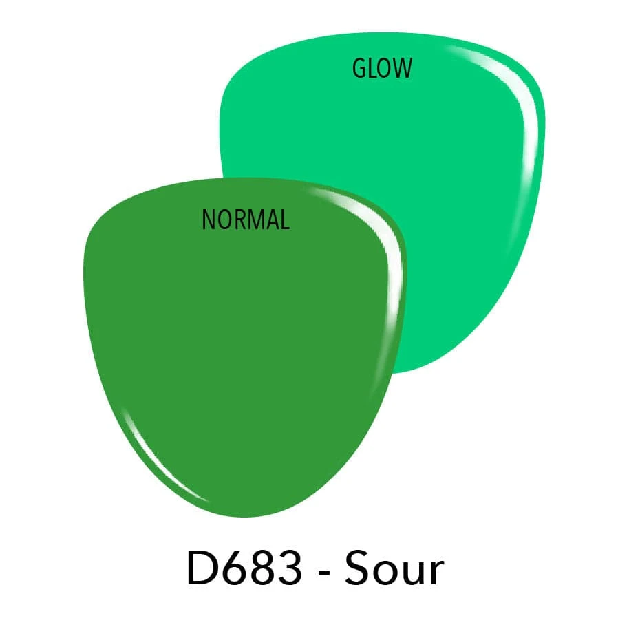 D683 Sour Green Glow Dip Powder 4 D683 Sour Green Glow Dip Powder - Image 2