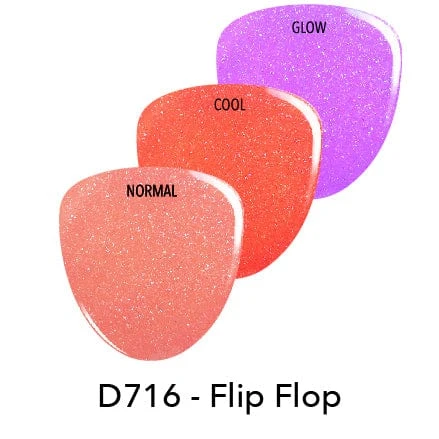 D716 Flip Flop Peach Glow Dip Powder 4 D716 Flip Flop Peach Glow Dip Powder - Image 2