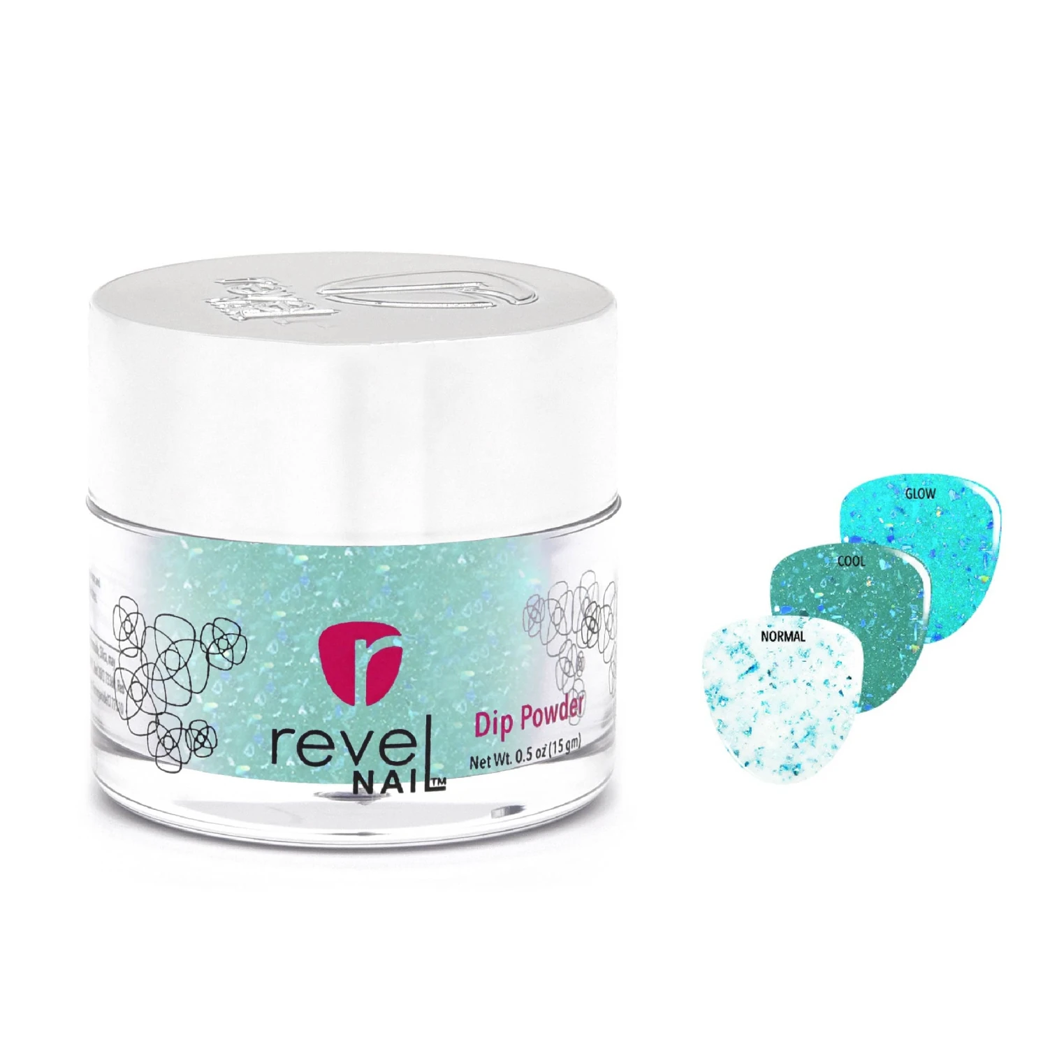D717 High Tide Teal Flake Dip Powder 3 D717 High Tide Teal Flake Dip Powder