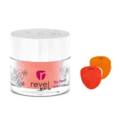 GC4 Ignite Orange Glitter Dip Powder