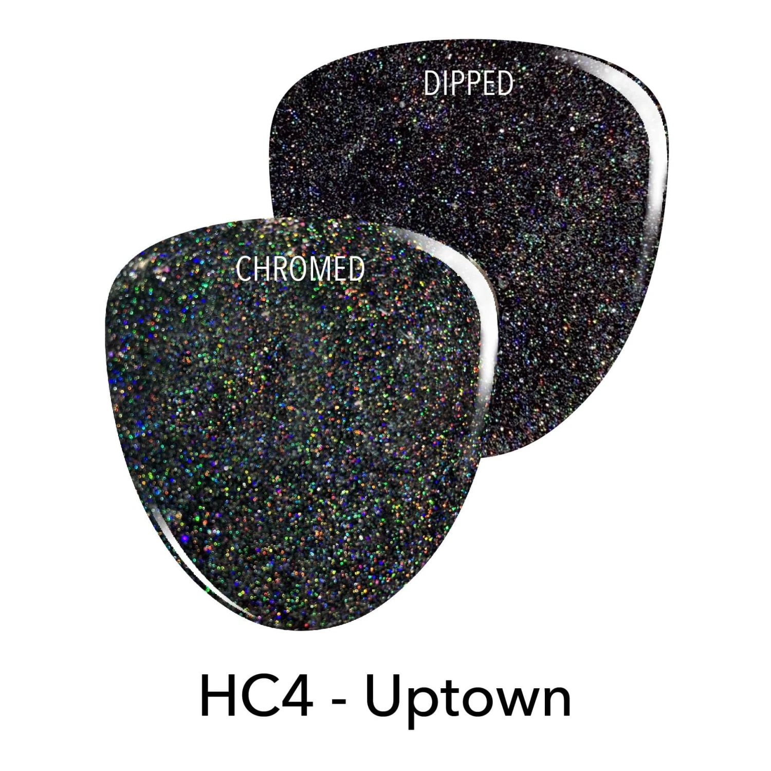 HC4 Uptown Black Glitter Dip Powder 4 HC4 Uptown Black Glitter Dip Powder - Image 2