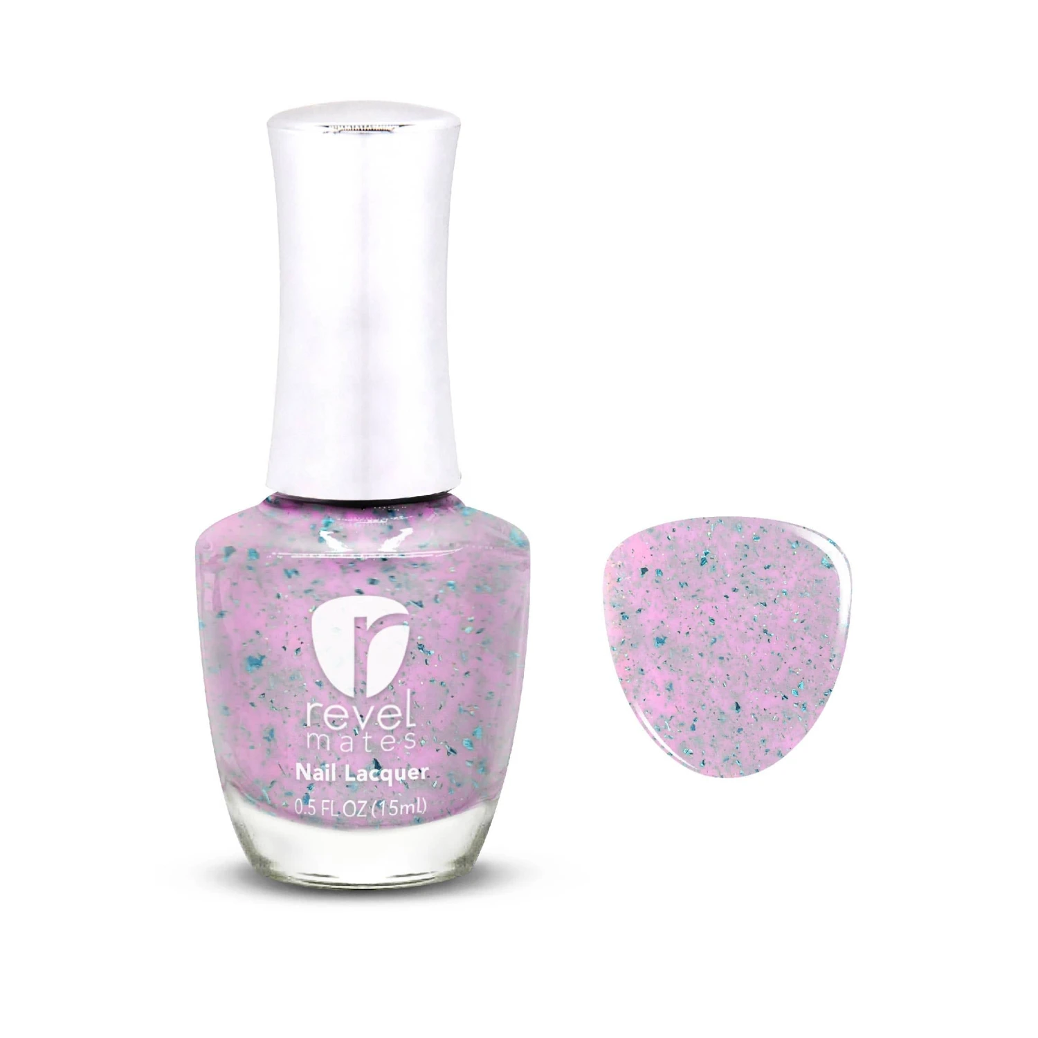 D670 Myth Pink Flake Nail Polish 3 D670 Myth Pink Flake Nail Polish