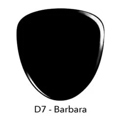 D7 Barbara Black Crème Nail Polish + Dip Powder Set -Revel Nail Store revel nail dip powder revel mates lacquer revel mates duo dip polish d7 barbara 29433494405318