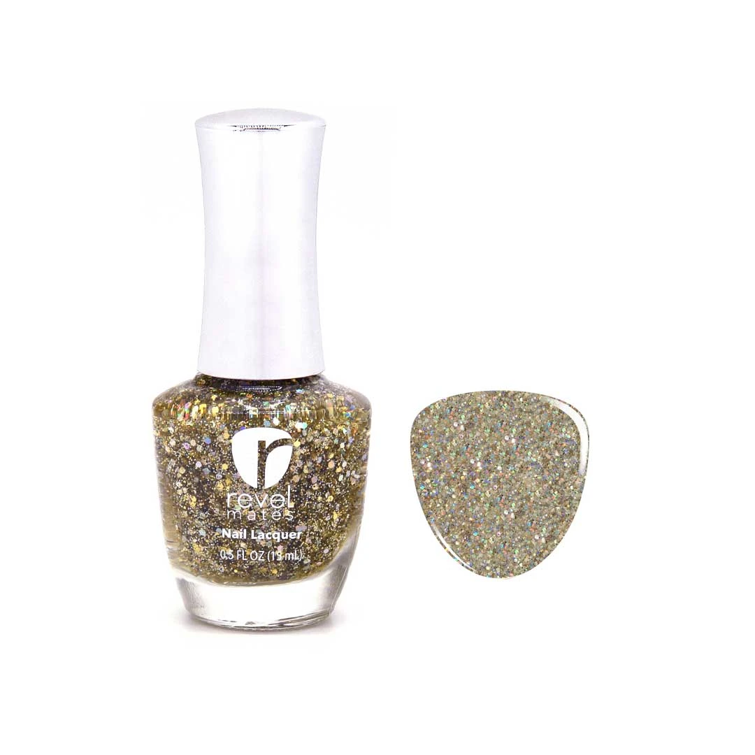 P375 Glitz Gold Glitter Nail Polish 3 P375 Glitz Gold Glitter Nail Polish
