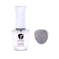G167 Phoebe Silver Glitter Gel Polish